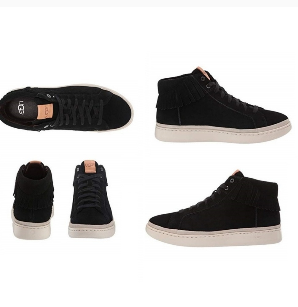 Ugg Australia Cali High Suede Fringe Sneaker Brand New